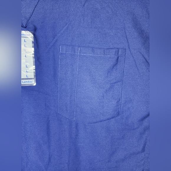 LANDAU Essential UNISEX Reversible Scrub Top.Size Large - Picture 5 of 10